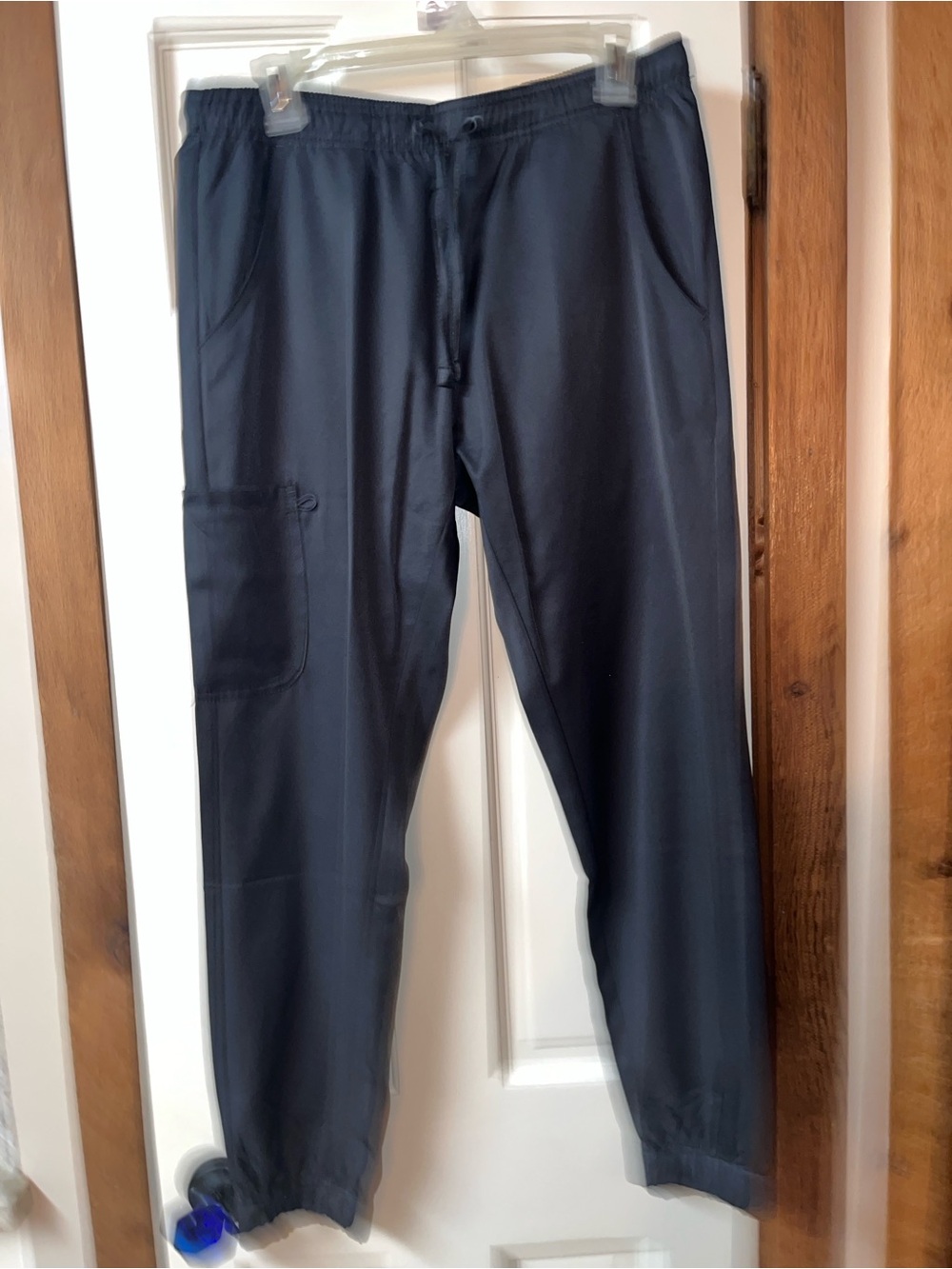Men's Black Casual Jogger Pants - Stretch Drawstring Waist size Medium like new